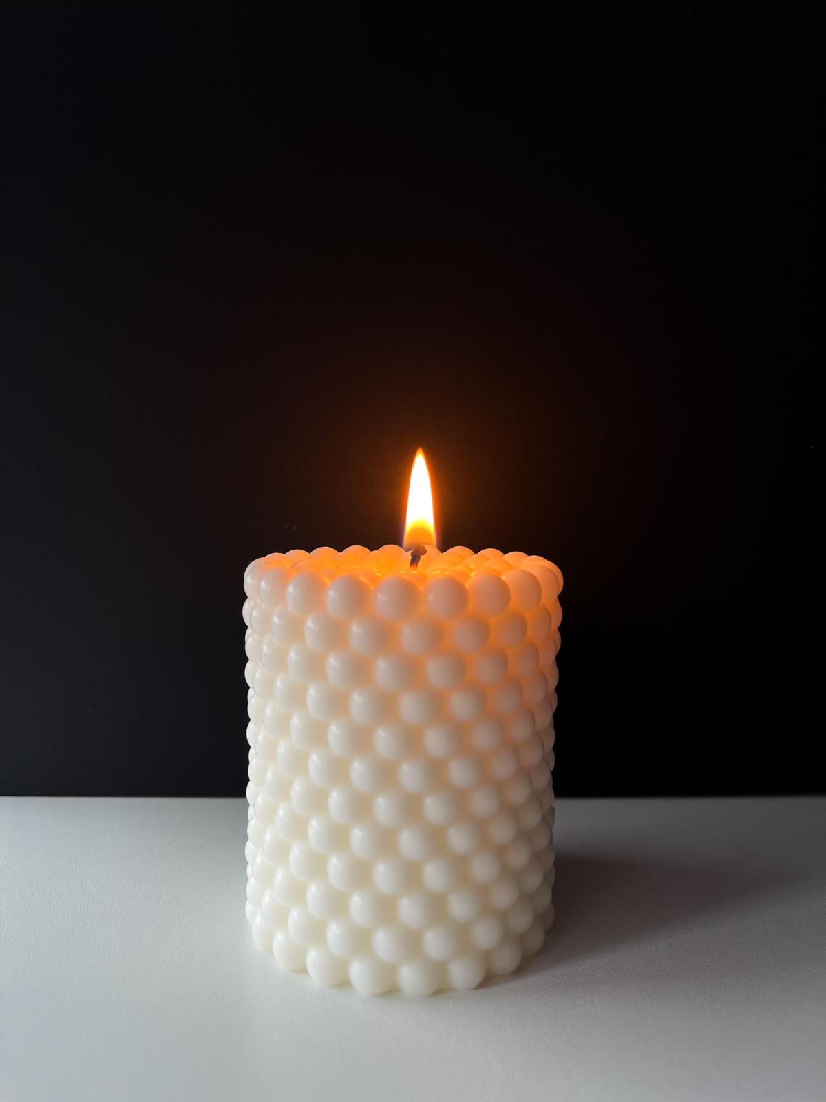 Pearls of Light - Lumânare Sculpturală din Ceară de Soia