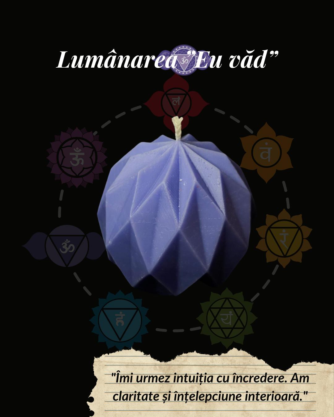 Chakra No.6 – Lumânare Chakra „Eu Văd”