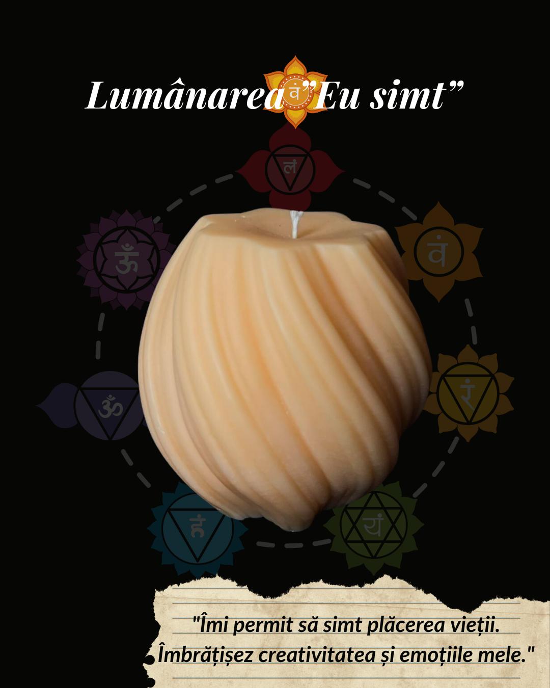 Chakra No.2 – Lumânare Chakra „Eu Simt”