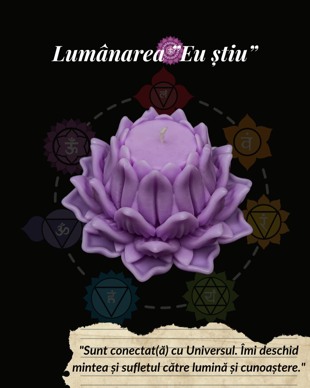 Chakra No.7 – Lumânare Chakra „Eu Știu”