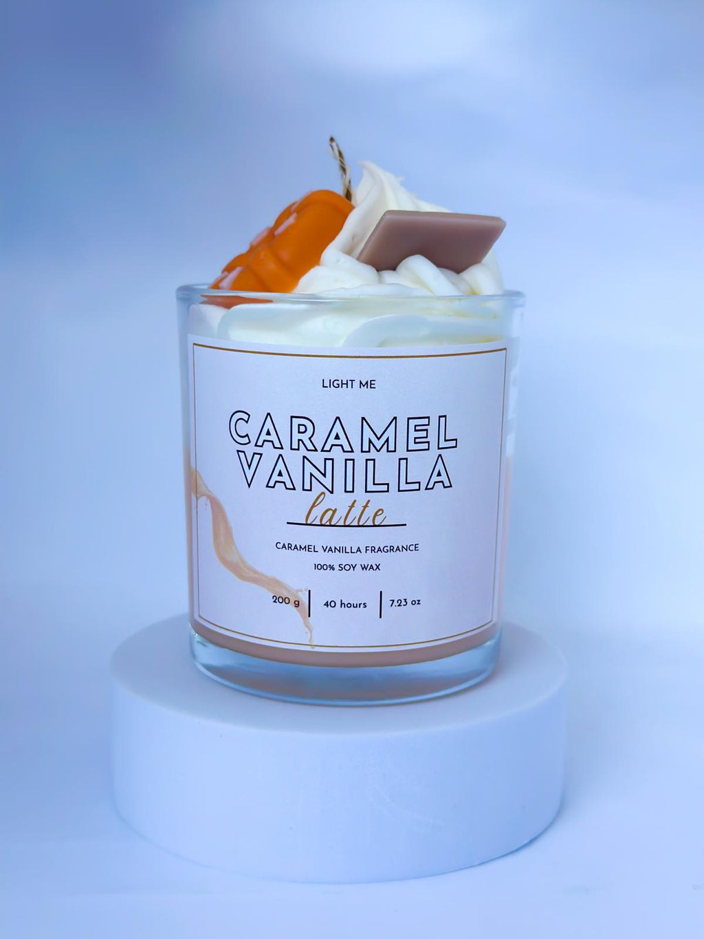 Caramel Vanilla - Lumânare Parfumată | Candle Latte